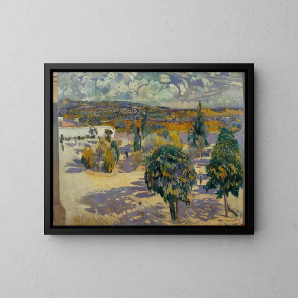 Hemelstormachtig schilderij - Joaquín Mir Trinxet — ingelijst kunstwerk aan de muur