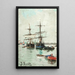 Bateaux dans un port - Joaquín Sorolla — ingelijst kunstwerk aan de muur