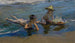Kinderen die op het strand spelen - Joaquín Sorolla — weergave van het kunstwerk