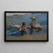 Kinderen die op het strand spelen - Joaquín Sorolla — ingelijst kunstwerk aan de muur