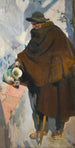 Vieux Castillan se servant du vin De oude man uit Castilië - Joaquín Sorolla — weergave van het kunstwerk