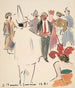 Artists Ball Pierrot and Standing Characters - Joaquín Torres-García — artwork view