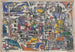 Air view painting of New York City - Joaquín Torres-García — artwork view