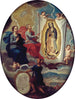 De Eeuwige Vader die de Maagd van Guadalupe schildert - Joaquín Villegas — weergave van het kunstwerk