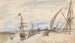 Embarcadère à Honfleur - Johan Barthold Jongkind — weergave van het kunstwerk