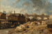 Bad met wasplaatsen bij de Pont-Neuf - Johan Barthold Jongkind — weergave van het kunstwerk