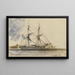 Zeilboot die aanlegt - Johan Barthold Jongkind — ingelijst kunstwerk aan de muur