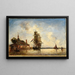Canal in Holland - Johan Barthold Jongkind — framed artwork on a wall