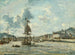 van Honfleur haveningang - Johan Barthold Jongkind — weergave van het kunstwerk
