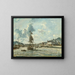 van Honfleur haveningang - Johan Barthold Jongkind — ingelijst kunstwerk aan de muur