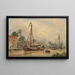 Omgeving van Dordrecht - Johan Barthold Jongkind — ingelijst kunstwerk aan de muur