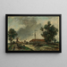La Passerelle Hollande - Johan Barthold Jongkind — framed artwork on a wall
