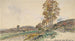Route Près de La Côte-Saint-André - Johan Barthold Jongkind — weergave van het kunstwerk