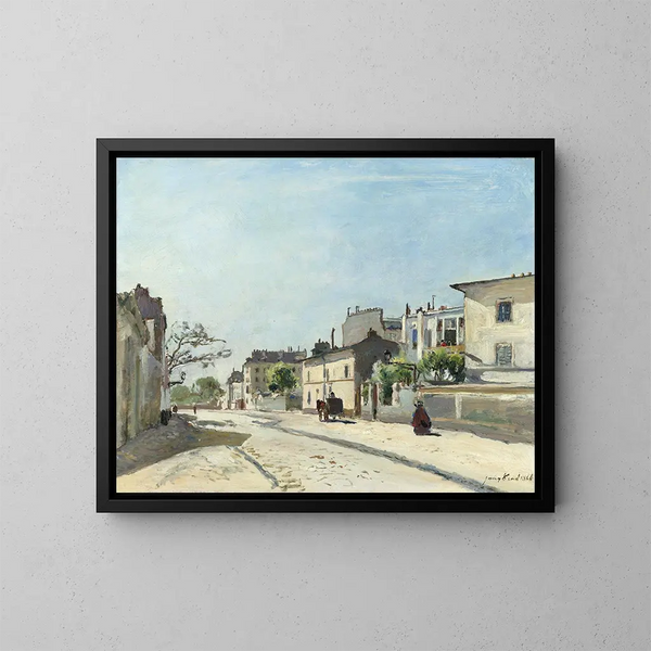 Rue Notre-Dame, Parijs - Johan Barthold Jongkind — ingelijst kunstwerk aan de muur