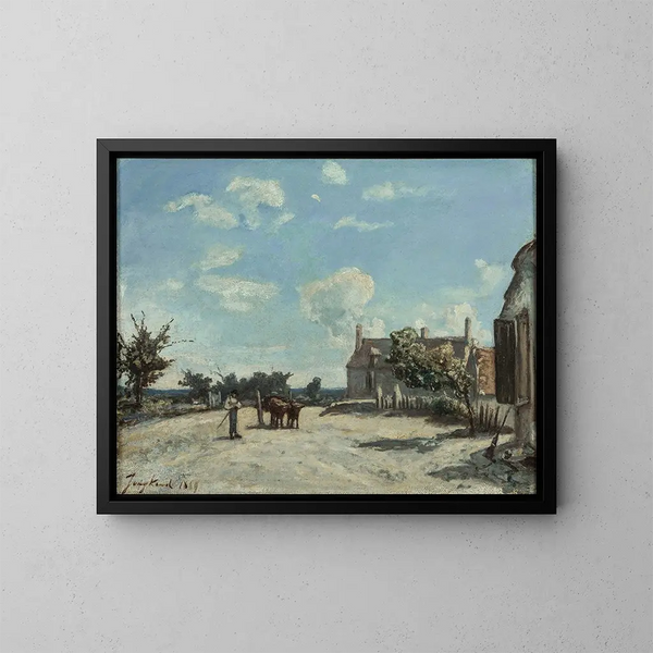 Saint-Parize-le-Châtel - Johan Barthold Jongkind — ingelijst kunstwerk aan de muur