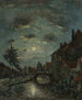 Een binnenkanaal in Dordrecht Claire de Lune - Johan Barthold Jongkind — weergave van het kunstwerk