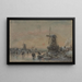 van Vue d'Arnhem - Johan Barthold Jongkind — ingelijst kunstwerk aan de muur