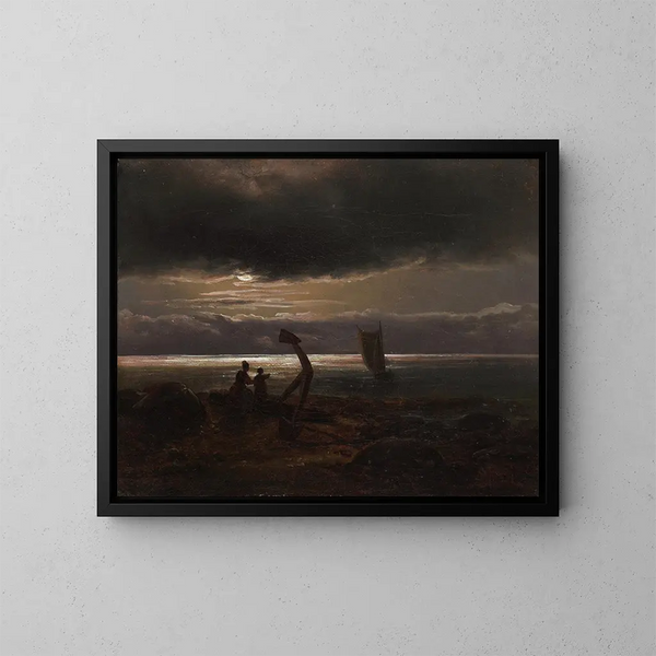 Johan Christian Dahl - Mother and Child by the Sea.webp