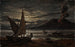 Eruption of Vesuvius by moonlight - Johan Christian Dahl — artwork view