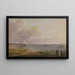View of the Øresund near the lime quarries - Johan Christian Dahl — framed artwork on a wall