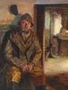 Binnenlandschap met een visser - Johan Christopher Schlichtkrull — weergave van het kunstwerk