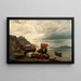 scène van de westkust van Zweden - Johan Edvard Bergh — ingelijst kunstwerk aan de muur