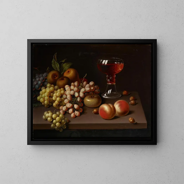 Natuurstudie met fruit naar Jac Stockmann - Johan Erik Lindh — ingelijst kunstwerk aan de muur