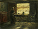 Landelijk interieur schilderij - Johan Hendrik Weissenbruch — weergave van het kunstwerk
