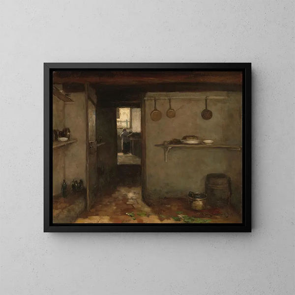 Cave des artistes à La Haye - Johan Hendrik Weissenbruch — ingelijst kunstwerk aan de muur