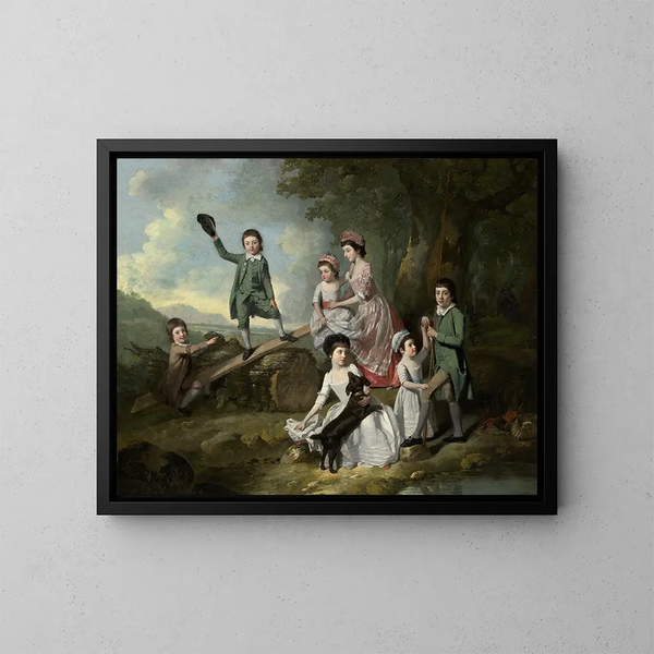 De kinderen Lavie - Johan Joseph Zoffany — ingelijst kunstwerk aan de muur