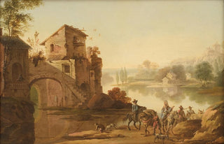Johan Mandelberg - Landskab i italiensk manr.webp