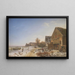 Strandvejen à Vedbæk, après-midi d'hiver - Johan Stroe — ingelijst kunstwerk aan de muur
