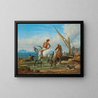Johann Adam Klein - Naples The Horses Bath.webp