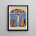 The Christ on the Cross in the church of S. Domenico in Arezzo - Johann Anton Ramboux — framed artwork on a wall
