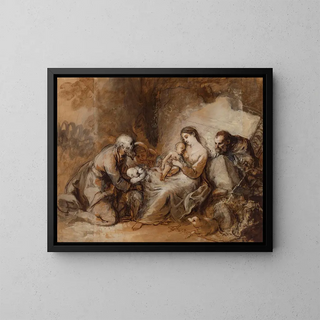 Johann Anton de Peters - La Sainte Famille avec saint JeanBaptiste sainte Elisabeth et saint Zacharie.webp