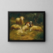 Moutons - Johann Baptist Hofner — ingelijst kunstwerk aan de muur
