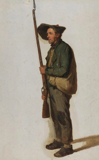 Johann Baptist Kirner - Badische Ordonnanz mit einem Gewehr.webp