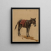 Donkey - Johann Baptist Kirner — framed artwork on a wall
