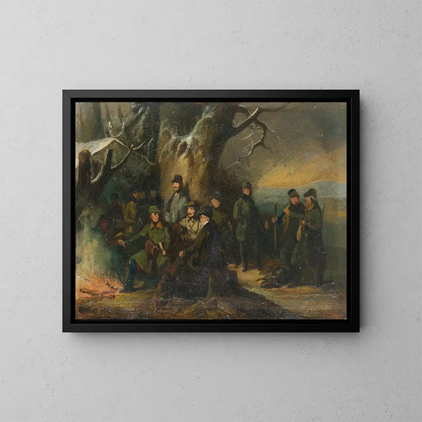 Jacht groot-ducale - Johann Baptist Kirner — ingelijst kunstwerk aan de muur