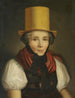 portret van Maria Kreuzer née Laule in traditioneel kostuum - Johann Baptist Laule — weergave van het kunstwerk
