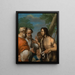 De prediking van Johannes de Doper - Johann Baptist Reis — ingelijst kunstwerk aan de muur