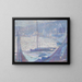 ochtend aan de haven van Honfleur - Johann Charles Palmi — ingelijst kunstwerk aan de muur