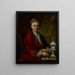 portret van goudsmid Johann Friedrich Baer - Johann Daniel Heimlich — ingelijst kunstwerk aan de muur