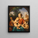 De Heilige Familie met kind Saint John de Doper - Johann Eduard Wolff — ingelijst kunstwerk aan de muur