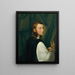 Self-portrait - Johann Evangelist Scheffer von Leonhardshoff — framed artwork on a wall