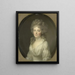 Portrait painting of Johanna Ferdinanda van Collen, wife of Salomon Rendorp - Johann Friedrich August Tischbein — framed artwork on a wall