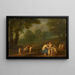 Venus en Adonis liefdesscène - Johann Friedrich Gerhard — ingelijst kunstwerk aan de muur