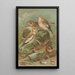 Plectrophenax nivalis Calcarius lapponicus - Johann Friedrich Naumann — ingelijst kunstwerk aan de muur