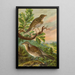 Turdus musicus Turdus pilaris - Johann Friedrich Naumann — ingelijst kunstwerk aan de muur