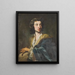 De beeldhouwer Paul Egell - Johann Georg Dathan — ingelijst kunstwerk aan de muur